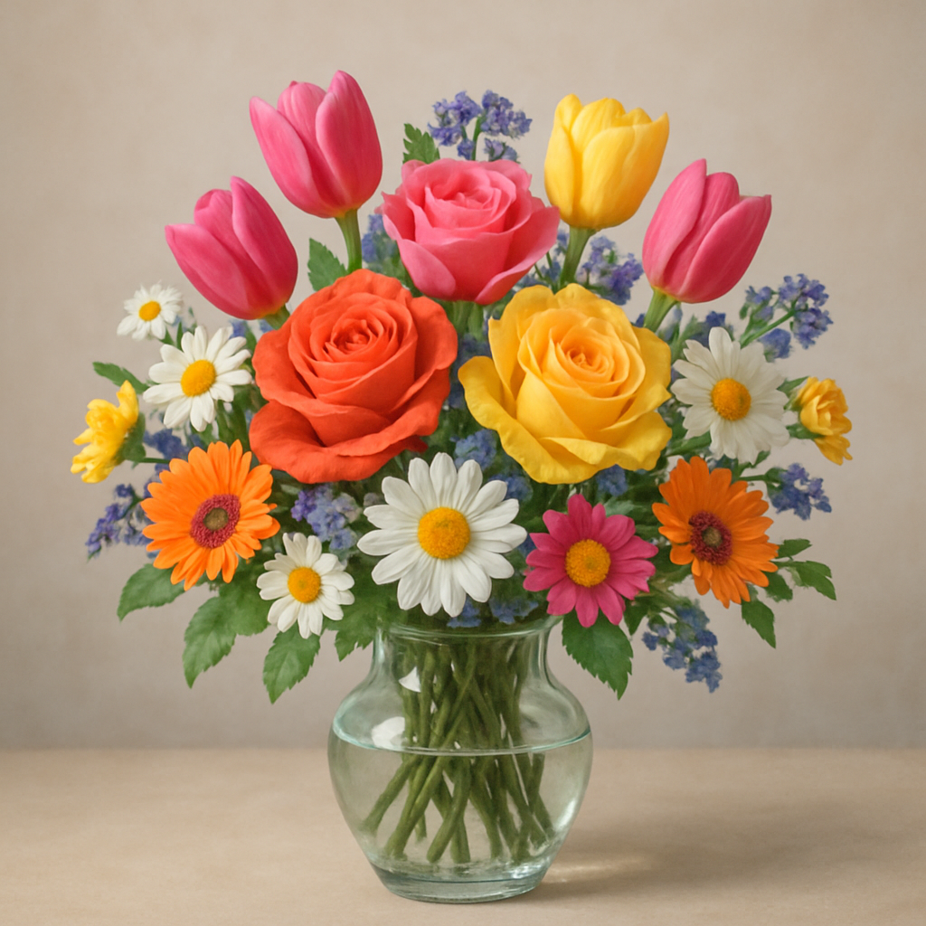 Ein wunderschöner bunter Blumenstrauß